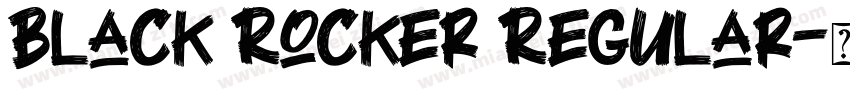 Black Rocker Regular字体转换